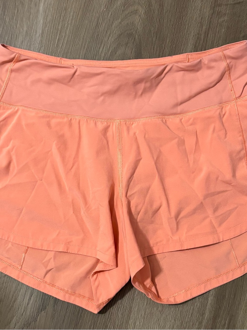 Lululemon Peach Speed-Up Shorts